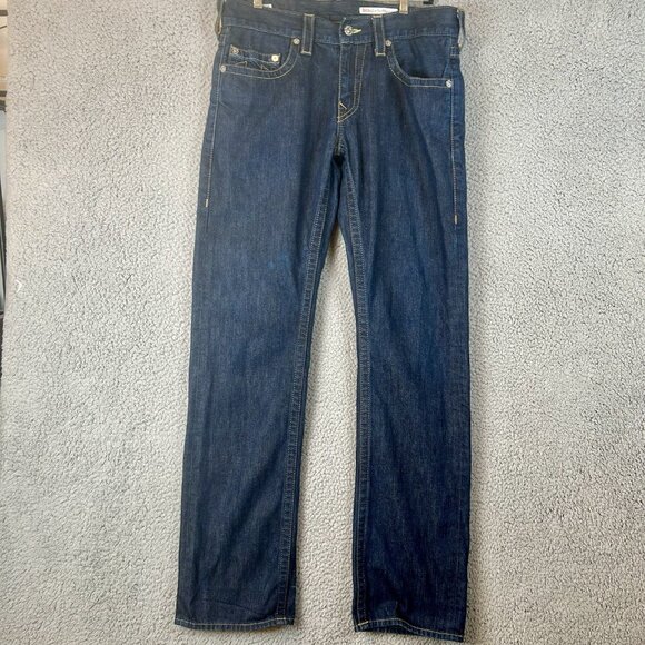 TRUE RELIGION ORIGINAL BOBBY Thick Stitching MADE In USA Y2K Size 32x34 - Picture 2 of 8